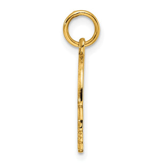 Gold-Plated Sterling Silver Engravable Boy Polished Disc Charm QM354G/35