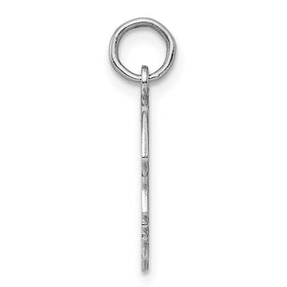 Sterling Silver Engravable Boy Polished Front/Satin Back Disc Charm QM357/35