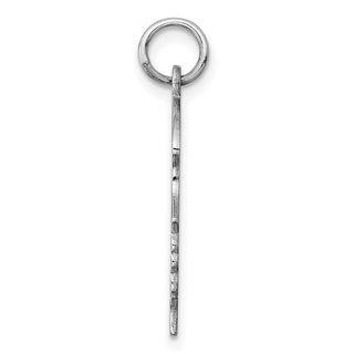 Sterling Engravable Girl Polished Front/Satin Back Disc Charm QM359/50