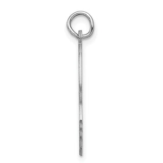 Sterling Engravable Boy Polished Front/Satin Back Disc Charm QM360/35