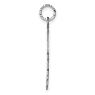 Sterling Silver Engravable Boy Polished Front/Satin Back Disc Charm QM364/35