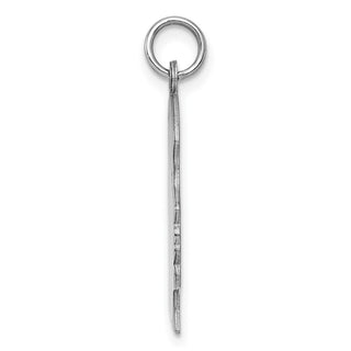 Sterling Engravable Girl Polished Front/Satin Back Disc Charm QM368/35