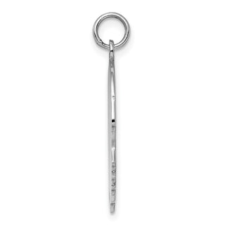 Sterling Engravable Boy Polished Front/Satin Back Disc Charm QM369/35