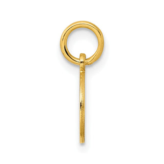 Gold-Plated Sterling Silver Engravable Round Polished Disc Charm QM370G/27