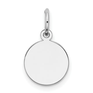 Sterling Silver Engravable Round Polished Front/Satin Back Disc Charm QM370/27