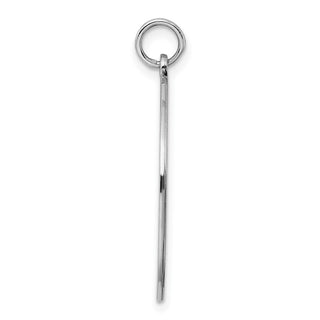 Sterling Engravable Round Polished Front/Satin Back Disc Charm QM374/18
