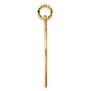 Gold-Plated Sterling Silver Engravable Round Polished Disc Charm QM374G/18