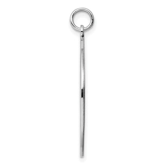 Sterling Engravable Round Polished Front/Satin Back Disc Charm QM375/50