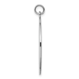 Sterling Engravable Round Polished Front/Satin Back Disc Charm QM376/27