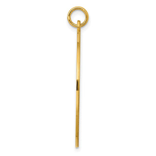 Gold-Plated Sterling Silver Engravable Round Polished Disc Charm QM376G/35