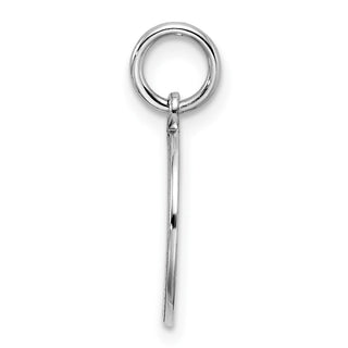Sterling Engravable Round Polished Front/Satin Back Disc Charm QM378/18