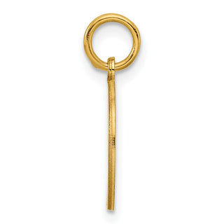 Gold-Plated Sterling Silver Engravable Round Polished Disc Charm QM379G/27