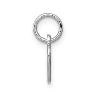 Sterling Silver Engravable Heart Polished Front/Satin Back Disc Charm QM388/27
