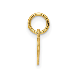 Gold-Plated Sterling Silver Engravable Heart Polished Disc Charm QM388G/27