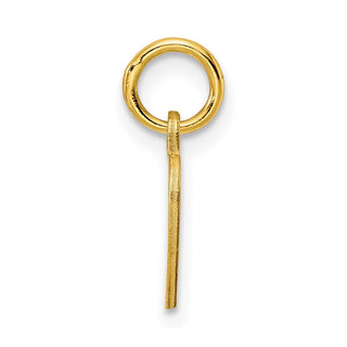 Gold-Plated Sterling Silver Engravable Heart Polished Disc Charm QM389G/27