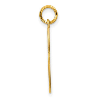 Gold-Plated Sterling Silver Engravable Heart Polished Disc Charm QM390G/35