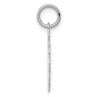 Sterling Silver Engravable Polished Front/Satin Back Disc Charm QM409/18