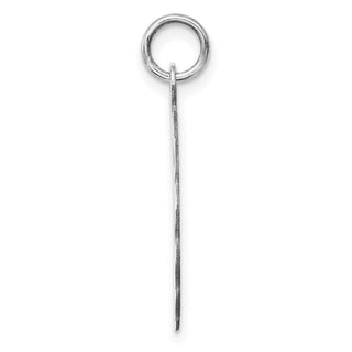 Sterling Silver Engravable Polished Front/Satin Back Disc Charm QM411/18