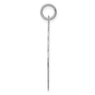 Sterling Silver Engravable Polished Front/Satin Back Disc Charm QM412/18