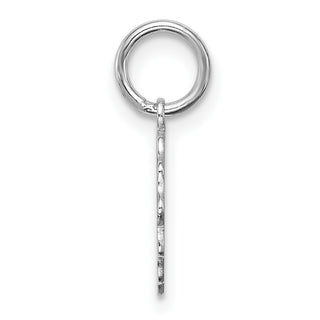 Sterling Silver Engravable Polished Front/Satin Back Disc Charm QM413/18