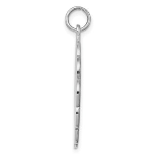 Sterling Silver Engravable Polished Front/Satin Back Disc Charm QM417/35