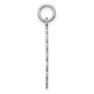 Sterling Silver Engravable Polished Front/Satin Back Disc Charm QM418/27