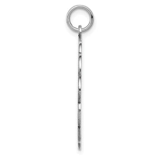 Sterling Silver Engravable Polished Front/Satin Back Disc Charm QM421/27
