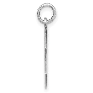 Sterling Silver Engravable Octagon Polished Front/Satin Back Disc Charm QM424/35
