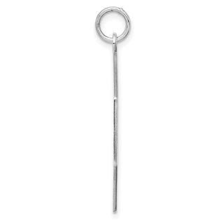 Sterling Silver Engravable Octagon Polished Front/Satin Back Disc Charm QM427/35