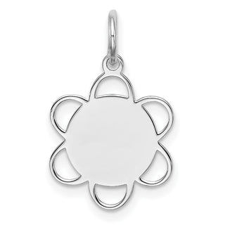 Sterling Silver Engravable Disc Charm QM428/18