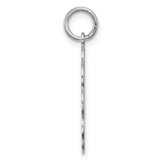 Sterling Silver Engravable Polished Front/Satin Back Disc Charm QM432/18