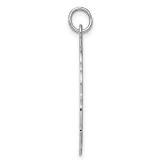 Sterling Silver Engravable Polished Front/Satin Back Disc Charm QM437/18
