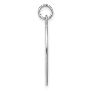 Sterling Silver Engravable Oval Polished Front/Satin Back Disc Charm QM451/27
