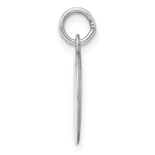 Sterling Silver Engravable Oval Polished Front/Satin Back Disc Charm QM452/35