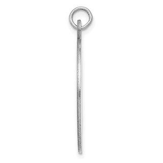 Sterling Engravable Oval Polished Front/Satin Back Disc Charm QM454/50