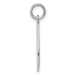 Sterling Silver Engravable Teardrop Satin Back Disc Charm QM455/27