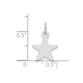 Sterling Silver Engravable Star Disc Charm QM462/27