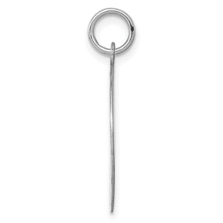 Sterling Silver Engravable Round Patterned Satin Back Disc Charm QM467/18