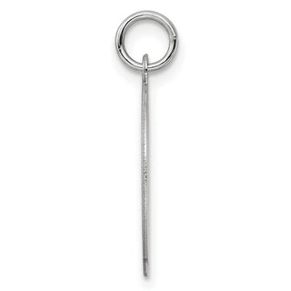 Sterling Silver Engravable Round Patterned Satin Back Disc Charm QM470/18