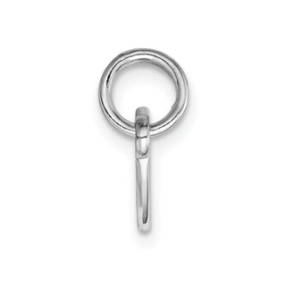 Sterling Silver Engravable Double Heart Polished Front/Satin Back Plate Charm