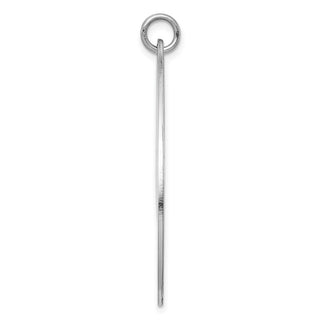 Sterling Silver Engravable Polished Front/Satin Back Disc Charm QM492/35