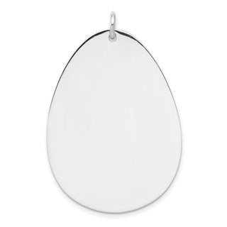 Sterling Silver Engravable Polished Front/Satin Back Disc Charm QM492/35
