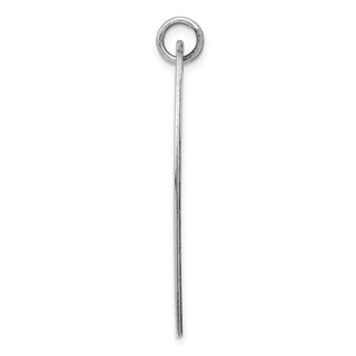 Sterling Silver Engravable Polished Front/Satin Back Disc Charm QM496/35