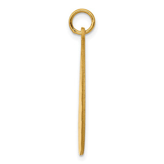 Gold-Plated Sterling Silver Engravable Round Polished Disc Charm QM498G/50