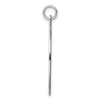 Sterling Engravable Round Polished Front/Satin Back Disc Charm QM499/50