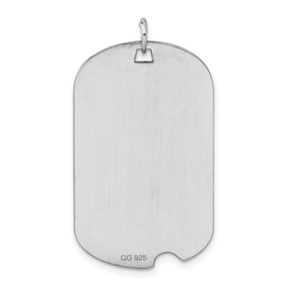 Sterling Silver Engravable Dog Tag Disc Charm QM500/18