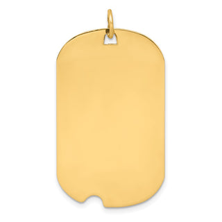 Gold-Plated Sterling Silver Engravable Dog Tag Disc Charm QM500G/35