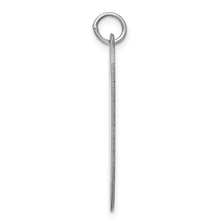 Sterling Engravable Dog Tag Polished Front/Satin Back Disc Charm QM503/27