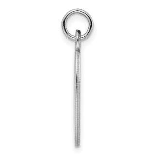 Sterling Engravable Oval Polished Front/Satin Back Disc Charm QM513/18