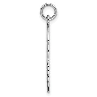 Sterling Engravable Girl Polished Front/Satin Back Disc Charm QM522/50